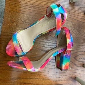 Liliana Cubic Rainbow Heels